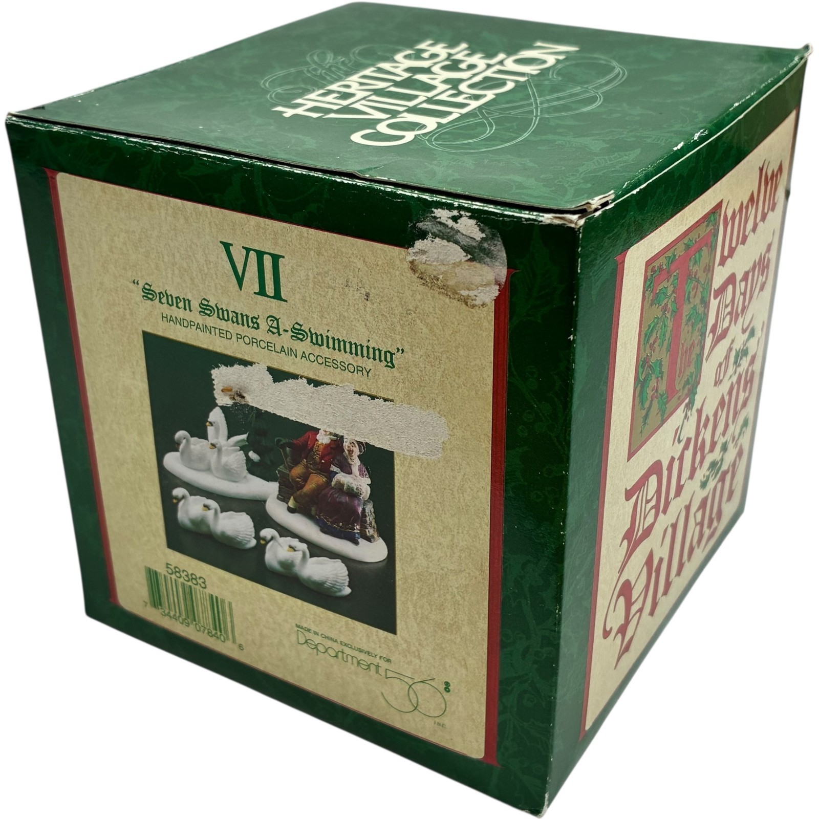 Dept. 56 Twelve Days Of Dickens Village 1996 Seven Swans A Swimming Item image 6