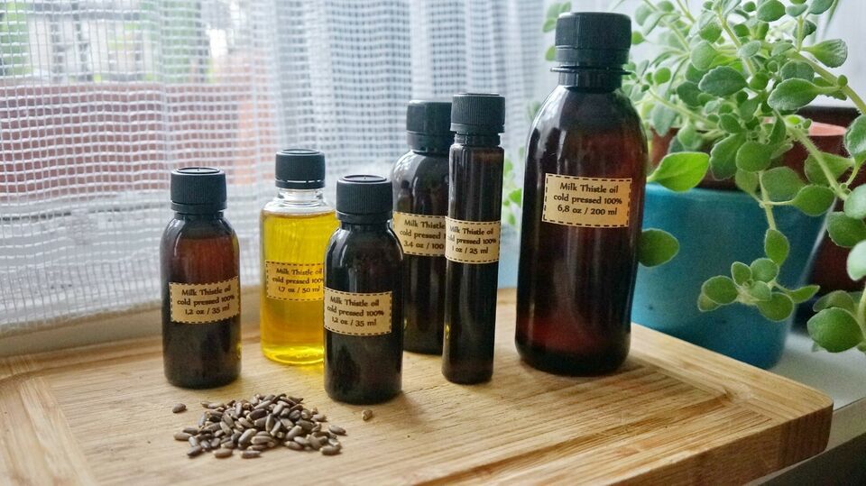 Milk Thistle seed Oil, Silybum marianum huile, organic cardus free shipping - $5.27+