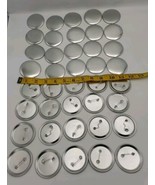 BLANK BUTTON PIN BACKS pin blanks pin supply round supply LOT OF 20 Arts... - $19.03 CAD