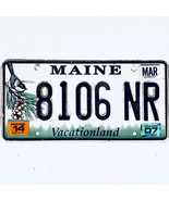 2014 United States Maine Vacationland Passenger License Plate 8106 NR - €12,03 EUR
