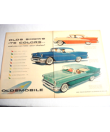 1955 Two Page Oldsmobile Color Ad &quot;Olds Shows Its Colors&quot; - $13.69 CAD