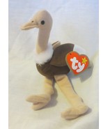 McDonald&#39;s Ty Teenie Beanie Stretchy the Ostrich 1993 NO BAG - £3.73 GBP