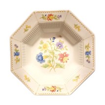 Nikko MAGENTA 3 Soup Bowls 8”D Octagonal White Floral Japan Classic Collection - £31.58 GBP