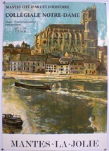 Roger Forissier – - Collegiate Of Mantes-La-Jolie- Original Poster – Circa 1960 - $136.14