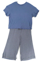 Honeydew Jersey Pajama Set Sz S Periwinkle Stripes Stretch Womens Washable Nwt - £11.76 GBP