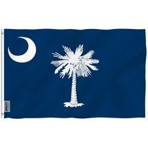 Anley 3x5 Foot South Carolina State Flag - South Carolina SC Flags Polyester - £5.51 GBP