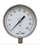 TEL-TRU 6030SS2L1D9B Pressure Dry Gauge 100 Bar 6 SS LM 1/2&quot; NPT Stainle... - $242.22 CAD
