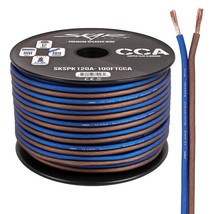 Skar Audio 12 Gauge AWG Audio Speaker Wire - 100 Feet (Blue/Brown) - £37.75 GBP