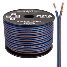 Skar Audio 12 Gauge AWG Audio Speaker Wire - 100 Feet (Blue/Brown) - £35.31 GBP