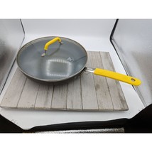 Todd English Limited Collection Green Pan 11&quot; Frying Pan Skillet Lid Yellow - £15.69 GBP