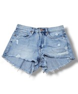 BlankNYC Shorts Size 26 W28&quot;xL2.5&quot; Blank NYC Short Blue Denim Shorts Dis... - £25.65 GBP