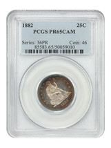 1882 25C PCGS PR65CAM - £1,638.10 GBP