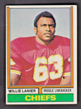 1974 Topps #480 Willie Lanier Chiefs EXMT - £4.67 GBP