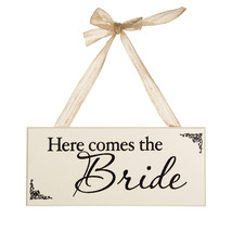 Here Comes The Bride Wall Decor Sign - £21.80 GBP