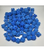 Vtg (50) Construx Blue 6-Peg Nut Connector Lot Building Parts Fisher Price - €25,99 EUR