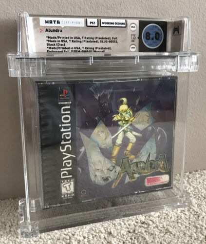 Primary image for Alundra Sony PlayStation PS1 WATA Graded 8.0 CIB (Not Sealed) RPG