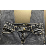Simply Vera Vera Wang Jeans Womens Sz 6L Skinny Dark Wash Denim Blue - £14.15 GBP
