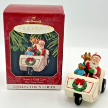 Hallmark Keepsake Ornament Santa&#39;s Golf Cart Here Comes Santa 1999 U125 - £11.98 GBP