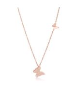 Beatrice Rose Gold Stainless Steel Delicate Butterfly Necklace - $31.00