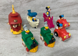 1988 McDonalds Disney Mickey&#39;s Birthdayland Cars Pull Back Toys &amp; Wind U... - £7.57 GBP