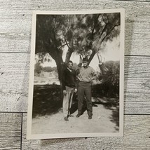 Two Well Dressed Dapper Men Standing Under Tree 50s Vintage Found Photo Original - £4.72 GBP
