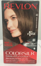 Revlon Colorsilk Medium Ash Brown  # 40 Beautiful Hair Color NEW In Box. - £3.90 GBP