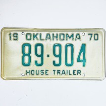 1970 United States Oklahoma Base House Trailer License Plate 89-904 - £14.06 GBP