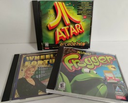 Hasbro Interactive Vintage PC Games Frogger Wheel of Fortune Atari Arcade Hits 1 - £9.03 GBP