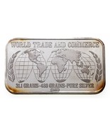 1974 Mundo Comercio Y Commerce - Ussc Casa de Moneda 1 Oz. Plateado Barra - $1,838.53 MXN