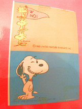 Vintage Snoopy Woodstock Schultz Charles United Feature Linus 2 Sticker- Show... - £16.50 GBP
