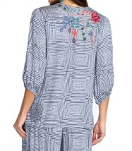 Johnny Was taryn flowly tassel blouse in Multi - £97.17 GBP