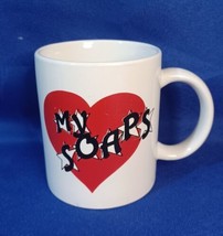 Love Themed Ceramic Vintage Large Coffee Mugs Tea Cups with Handles Soap... - £11.22 GBP