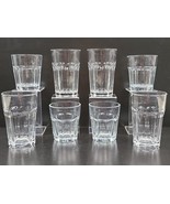 8 Pc IKEA Pokal Drinking Glasses 21412 Set Clear Octagon Tumblers Bulgar... - $59.07