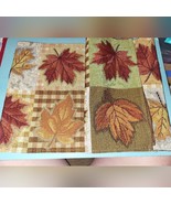 Fall Leaf Theme Table Runner &amp; 4 matching placemats set - $30.77 CAD