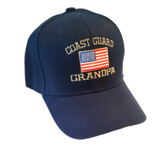 Coast Guard Grampa Ball Cap Trucker Hat Flag Navy New - £18.44 GBP