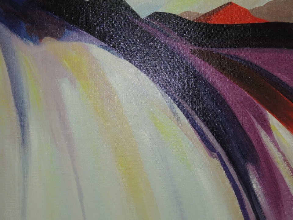 Painting signed 20x16 S Kamen Canvas expressionist Samuel Sam Sailing San Diego Item image 11