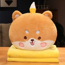 Cartoon Animal Plush Hand Warmer Pillow Cute Rabbit Cat Bear Shiba Inu Dog Plush - £16.64 GBP