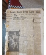 HUGE LOT of 1930&#39;s Minnesota High School Boys basketball Newspaper Clipp... - $2,307.43 MXN