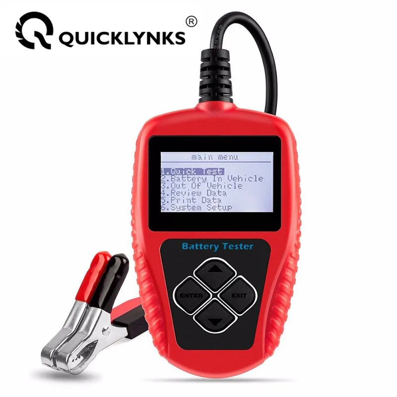 Quicklynks BA101 12V 24V Car Battery Tester Quick Test 2000CCA Charging&amp;Cran Tes - £93.93 GBP