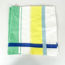 Williams-Sonoma Plaid Cotton Napkins 20x20 Green Yellow White Set of 2 - £11.78 GBP