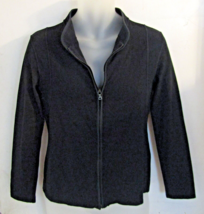 Prada Black Nylon Knit Bath Jacket Size Medium - £154.97 GBP