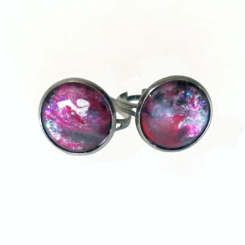 Adjustable Marbled Cabochon Ring  - £8.68 GBP