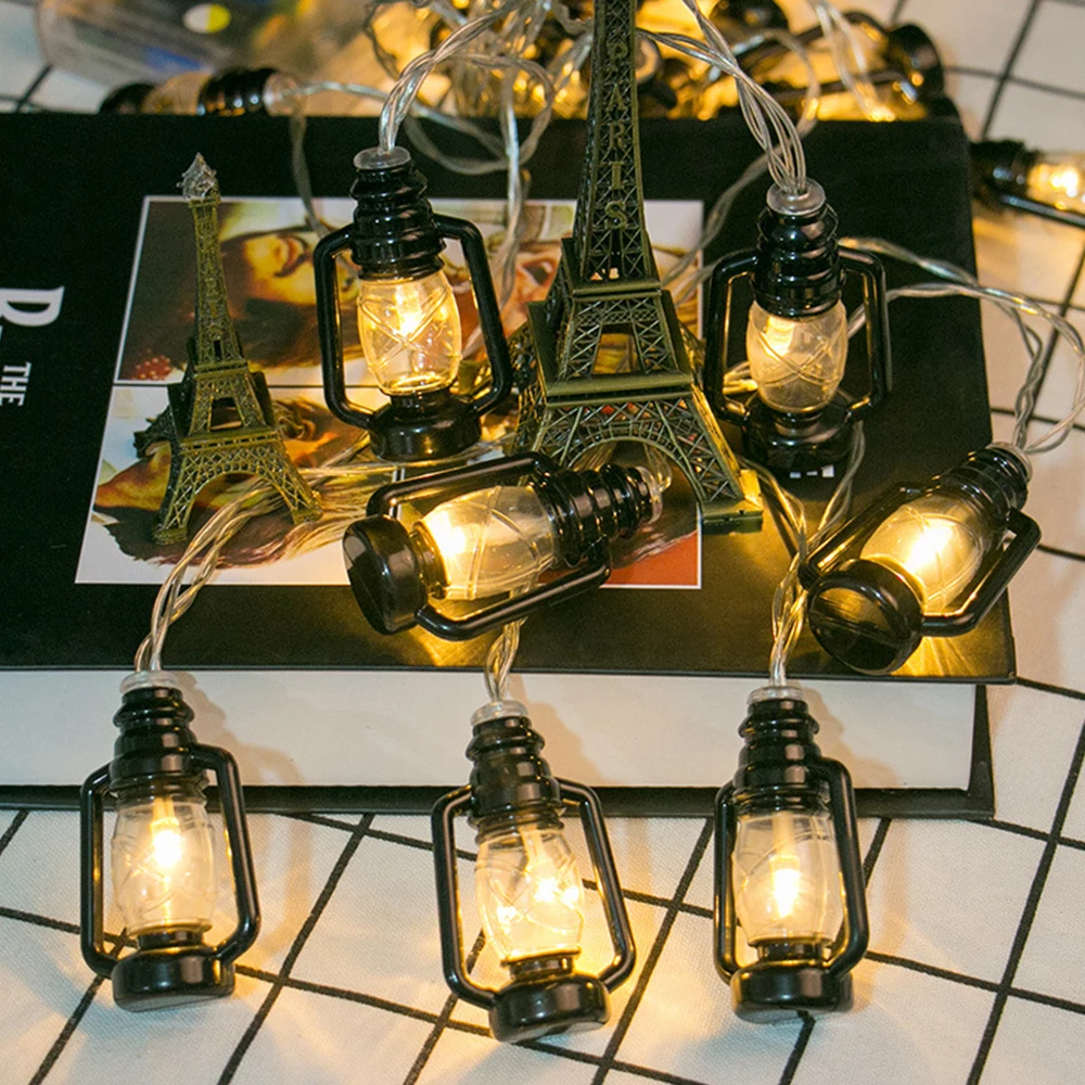 Led Decoracion Oil Lamp Fairy Light Outdoor String Lights for Christmas Ramadan  - £61.47 GBP