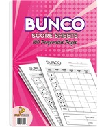 Bunco Score Sheets 100 Single Side Large Print Score Sheets with Perfora... - £16.67 GBP