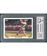 1993 TOPPS PROMO MARK MCGWIRE SAMPLE GRADED ROLLIE FINGERS AUTHENTIC AEI... - $39.92 CAD