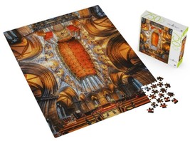Big Ben 750 Piece Puzzle, Panorama of Glasgow Cathedral, 27” X 20” - $14.95