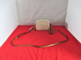 MICHAEL KORS Jet Set Travel Sm Shearling Crossbody $148 Natural  #3406 - £34.20 GBP