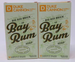 Duke Cannon Big Ass Brick Of Bay Rum Bar Soap 10 Oz Each New Lot Of 2 - £15.80 GBP