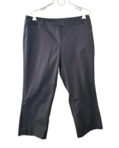 Lane Bryant Capri Pants Womens Size 16 Black Mid Rise Dress Pants Stretch - $20.57