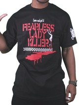 In4mation Hawaii Mens Black Come and Get it Fearless Lady Killer T-Shirt... - £51.12 GBP